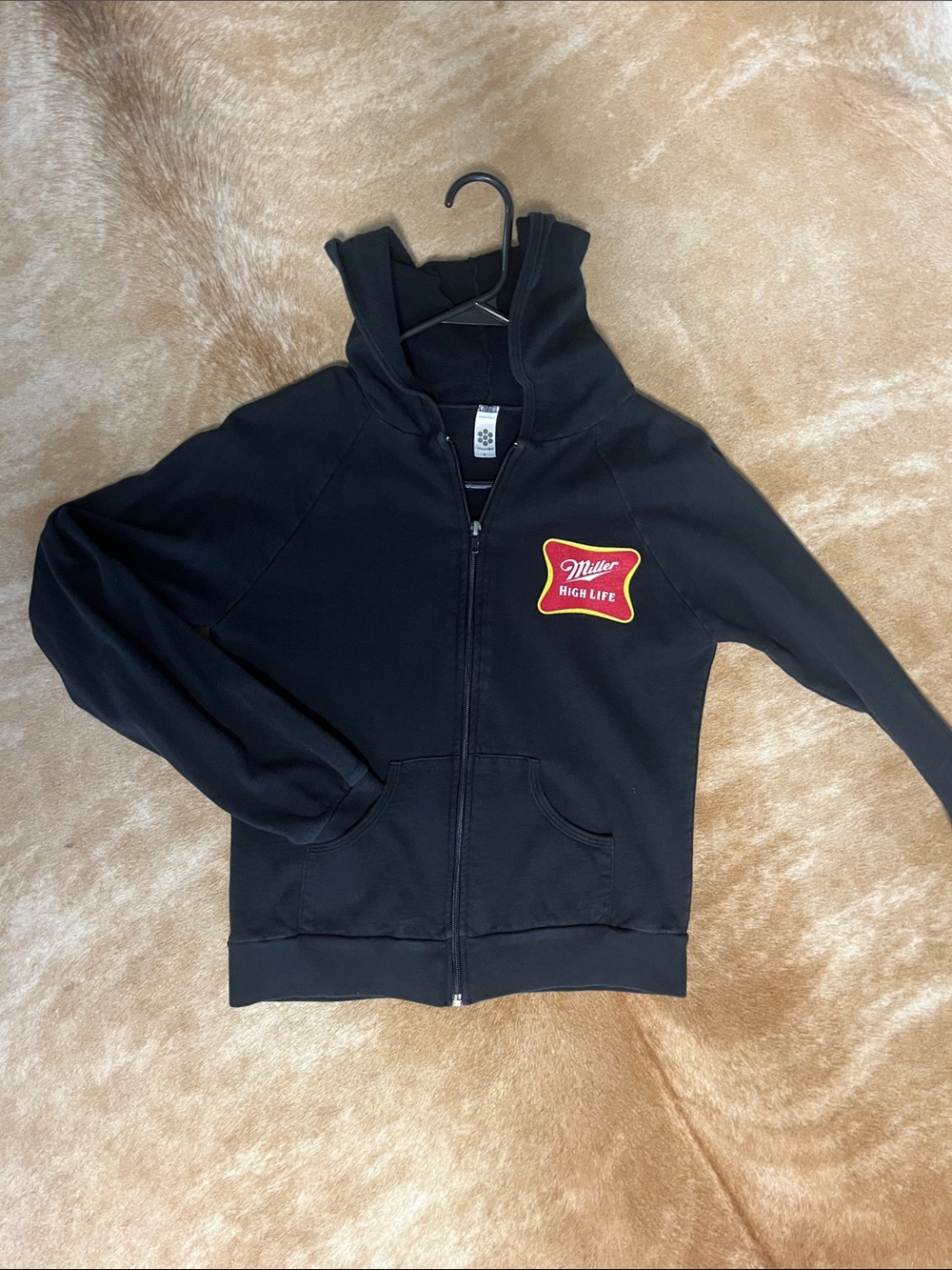 Miller High Life Black Zip-Up Hoodie